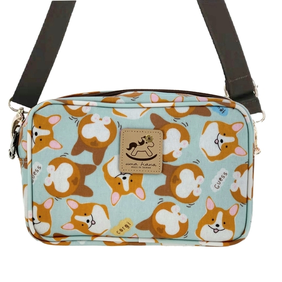 Uma Hana Handbags - Waterproof Corgi Rectangle Crossbody Shoulder Phone Purse